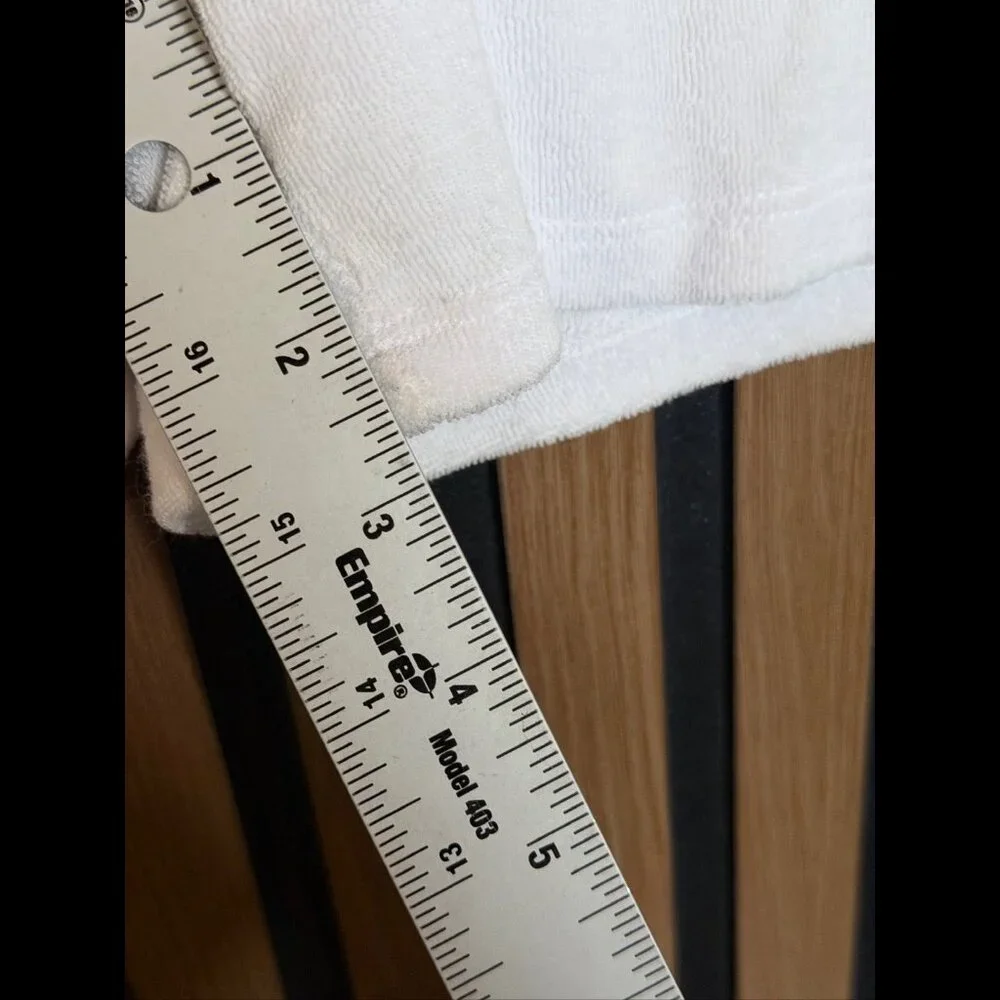 Free People Shorts Small Womens White Terry Cloth 3